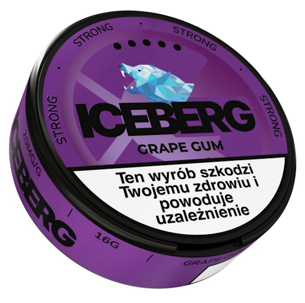 WORECZKI NIKOT. ICEBERG GRAPE GUM 20MG/G