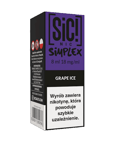 LIQ. SiC! NIC 8ML - GRAPE ICE 18MG