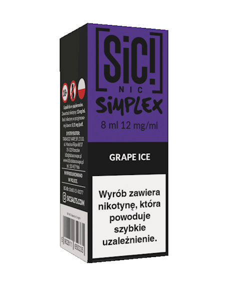 LIQ. SiC! NIC 8ML - GRAPE ICE 12MG