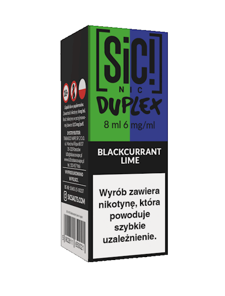 LIQ. SiC! NIC 8ML - BLACKCURRANT LIME 6MG
