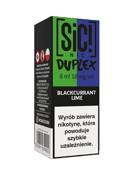LIQ. SiC! NIC 8ML - BLACKCURRANT LIME 18MG