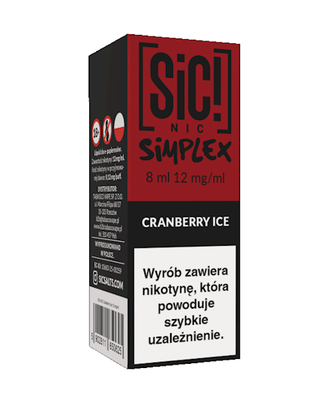 LIQ. SiC! NIC 8ML - CRANBERRY ICE  12MG