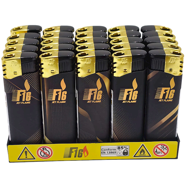 ZAPALNICZKA F16 JET BLACK FIX 25SZT. 