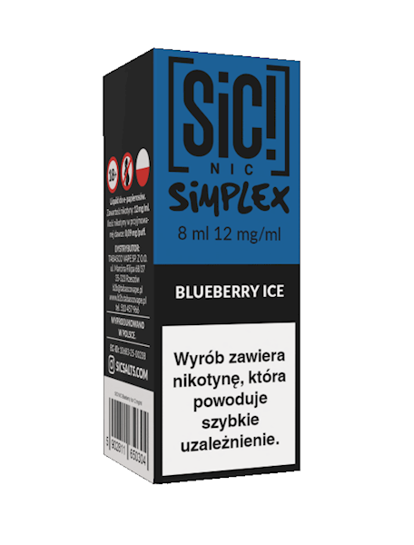 LIQ. SiC! NIC 8ML - BLUEBERRY ICE 12MG