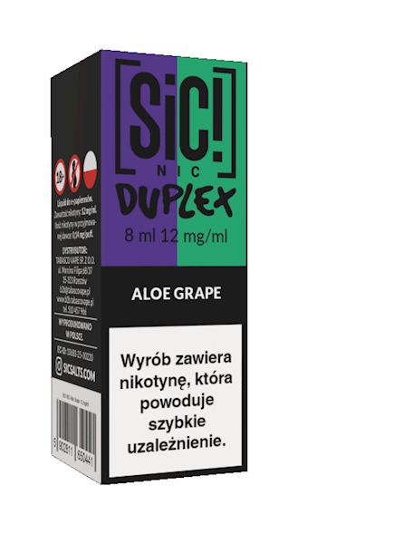 LIQ. SiC! NIC 8ML - ALOE GRAPE 12MG