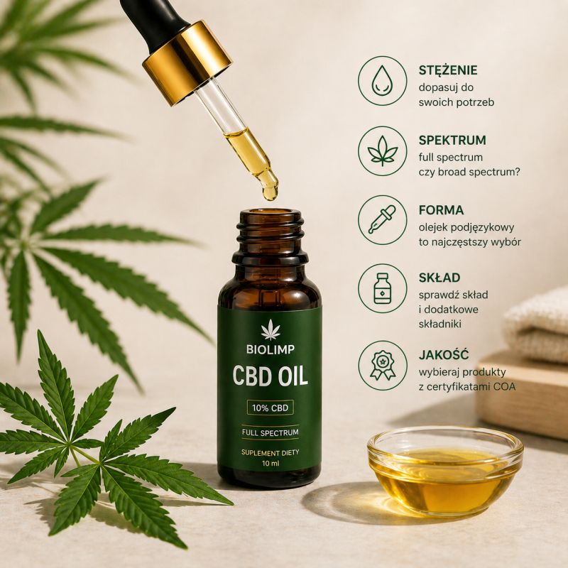 Jak dobrać olejek CBD