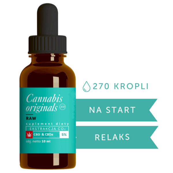 Cannabis orginals olejek CBD RAW 5% 10ml