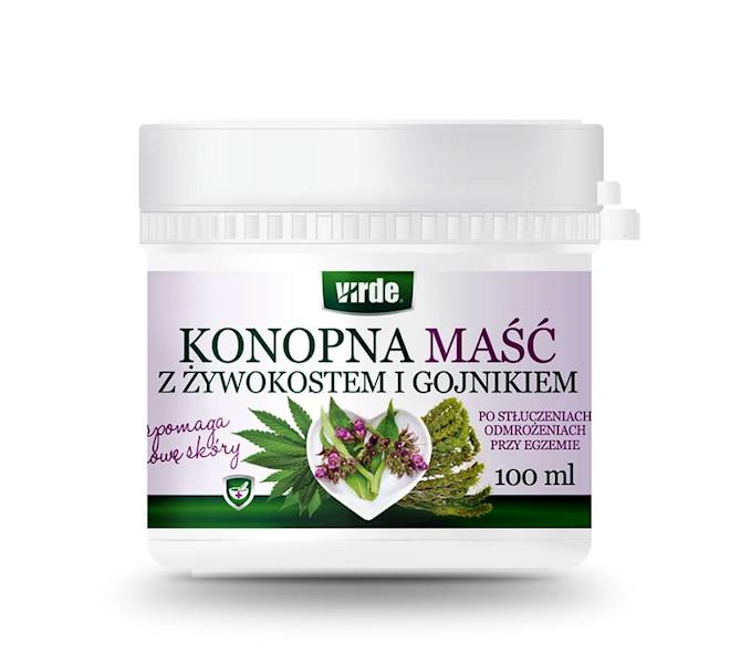Maść konopna z żywokostem i gojnikiem 100ml Virde