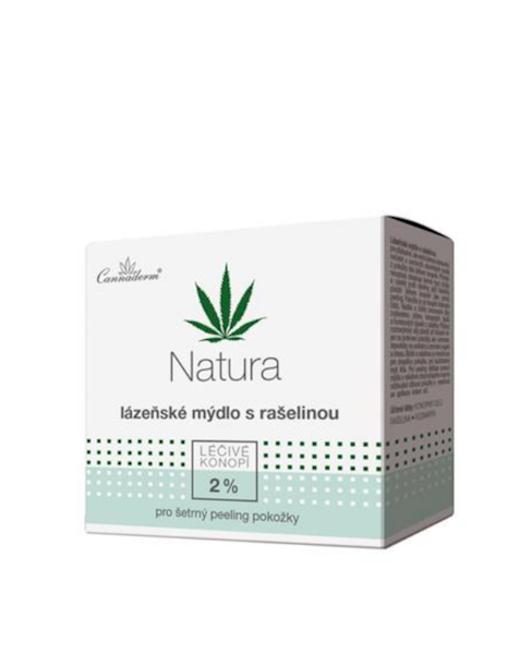 Mydło konopne z torfem złuszczające Natura Cannaderm