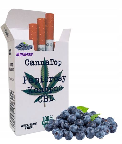 Papierosy konopne jagodowe CBD 20szt