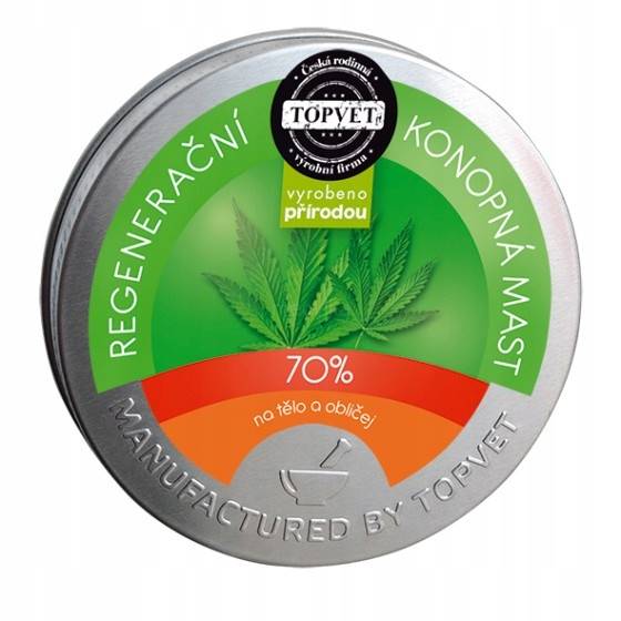 Maść na łuszczycę konopna Topvet 70% 100ml