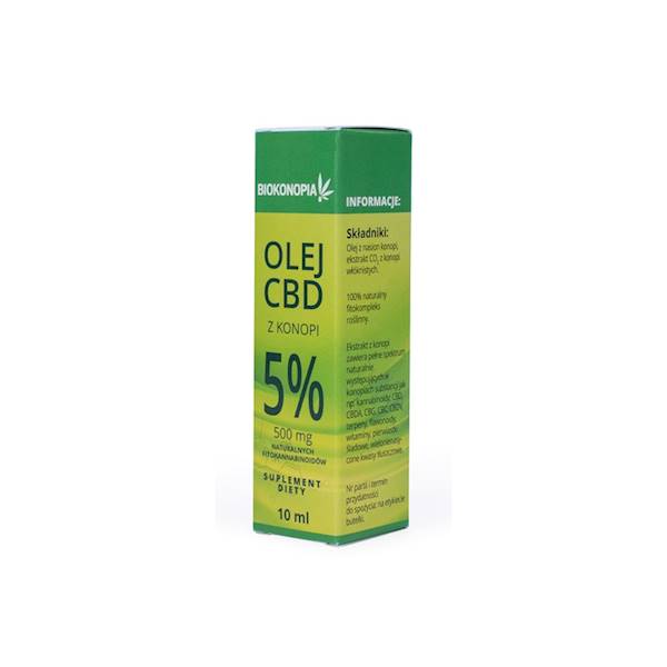 Biokonopia olejek z konopi 5% CBD 10ml