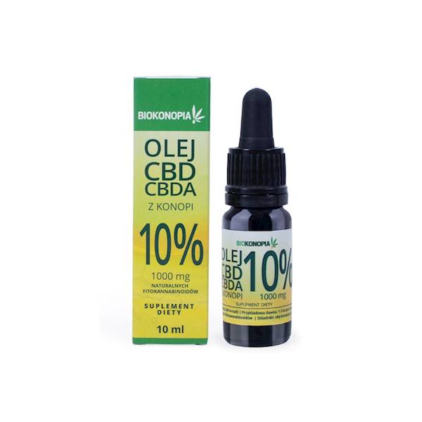 Olejek CBDA + CBD 10% Biokonopia 10ml