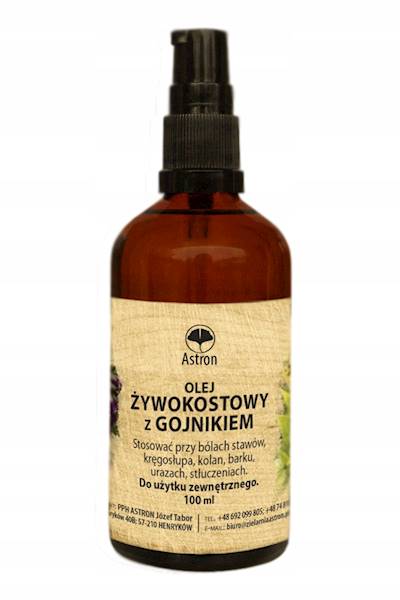 Olejek żywokostowy z gojnikiem Astron 100ml