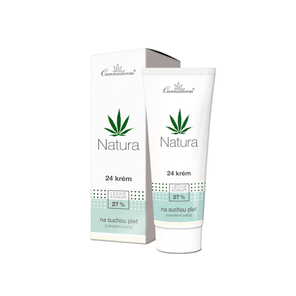 Krem konopny do twarzy Cannaderm Natura 27% 75g