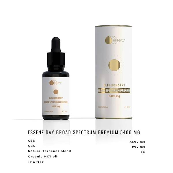 Essenz olej konopny Broad Spectrum Premium 5400mg 30ml