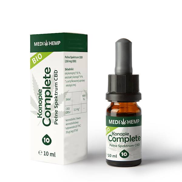 MediHemp 10% CBD olejek konopny Konopie Complete 10ml