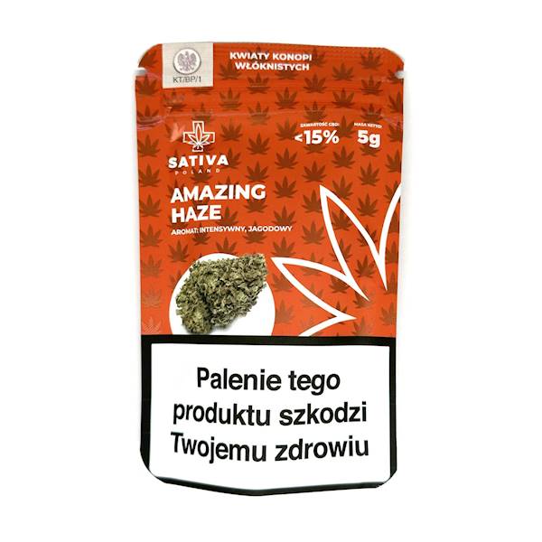 Susz konopny CBD 15% Amazing Haze Jagoda
