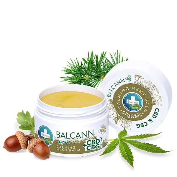 Maść konopna na suchą skórę Balcann CBD + CBG