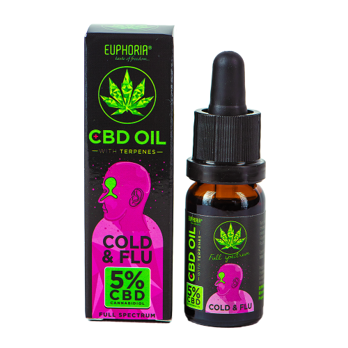 Euphoria olejek CBD 5% Cold & Flu 10ml