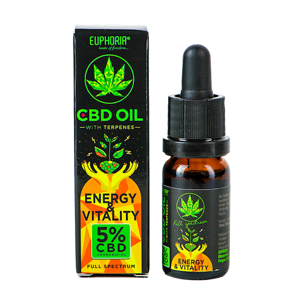 Olejek konopny Euphoria 5% CBD Energy & Vitality 10ml