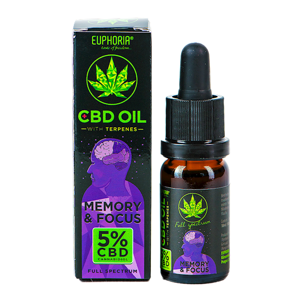 Euphoria olejek CBD 5% Memory & Focus 10ml