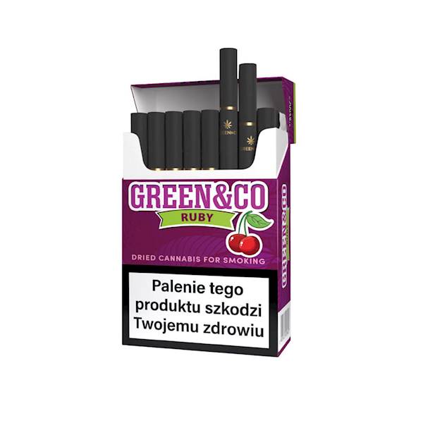 Papierosy konopne CBD Ruby Cherry