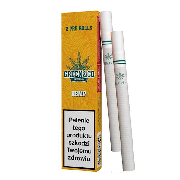 PAPIEROSY KONOPNE CBD GREEN CO 2 szt