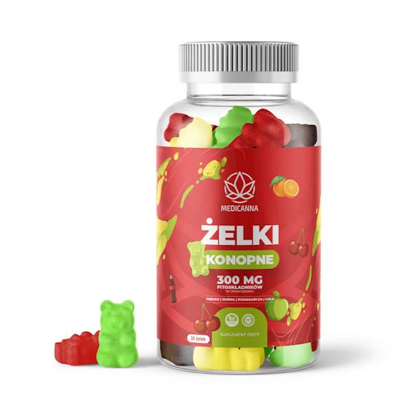 ŻELKI KONOPNE MIX SMAKÓW 300mg
