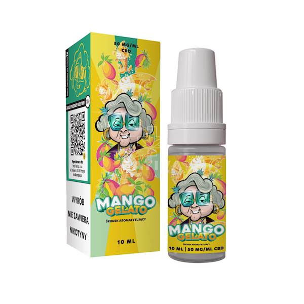 Liquid CBD MANGO GELATO - 500 mg CBD - 10 ml
