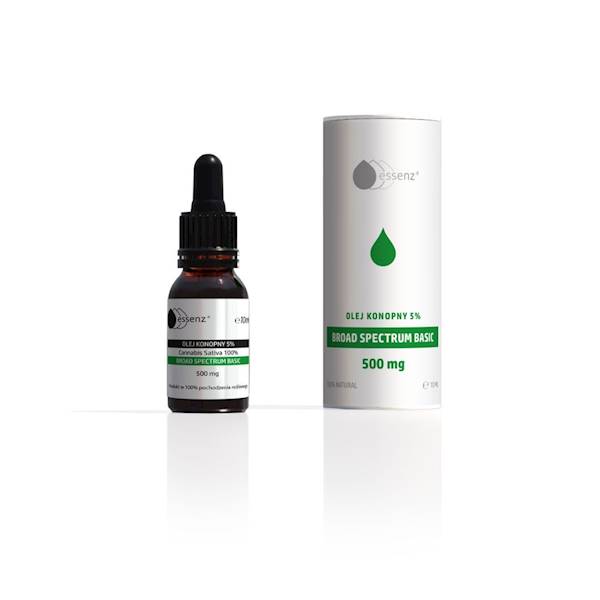 ESSENZ 5% CBD OLEJEK BROAD SPECTRUM 10ml