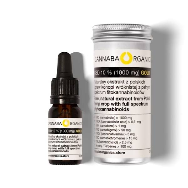 OLEJEK CBD 10% CANNABA ORGANICS GOLD