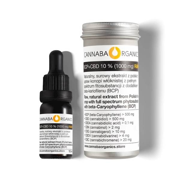 OLEJEK CBD 10% BCP + CBD RAW CANNABA ORGANICS