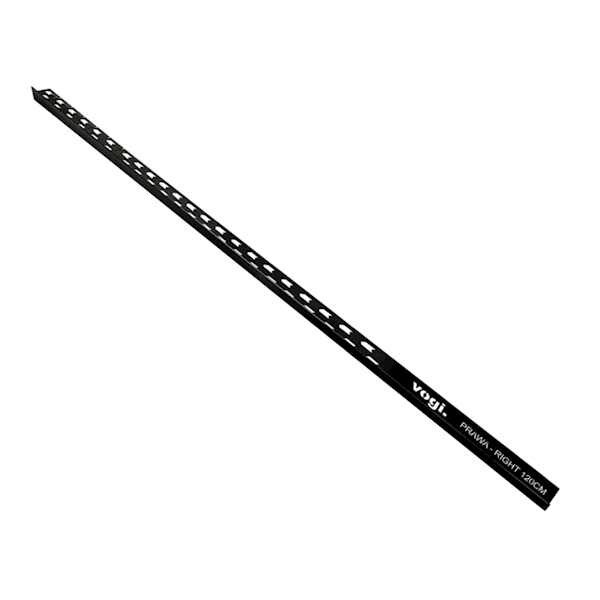 LISTWA SPADKOWA 120CM PRAWA CZARNA
