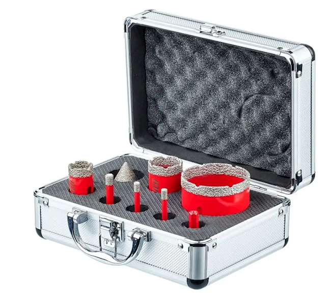 ZESTAW KORONEK SENDI 6-68mmx,frez+adapter M14 