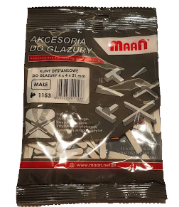 KLINY DYSTANSOWE DO GLAZURY 4X4X21MM