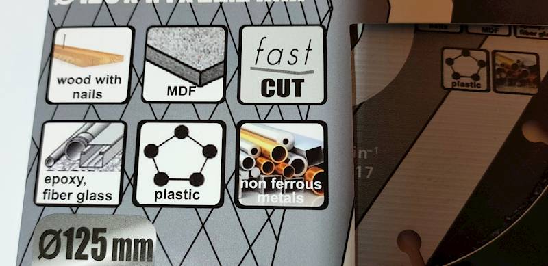 TARCZA WOODCUT 125 MM