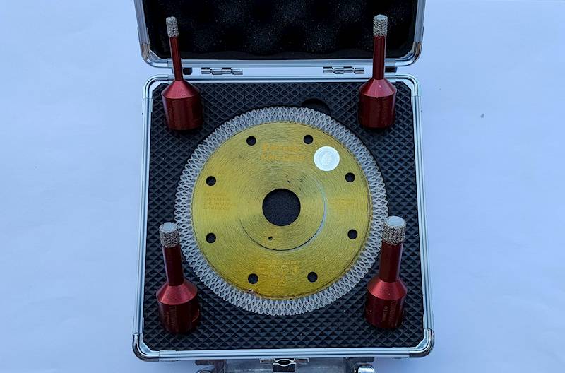 ZESTAW KORONEK 6,8,10,12 + TARCZA KING GRES 125MM