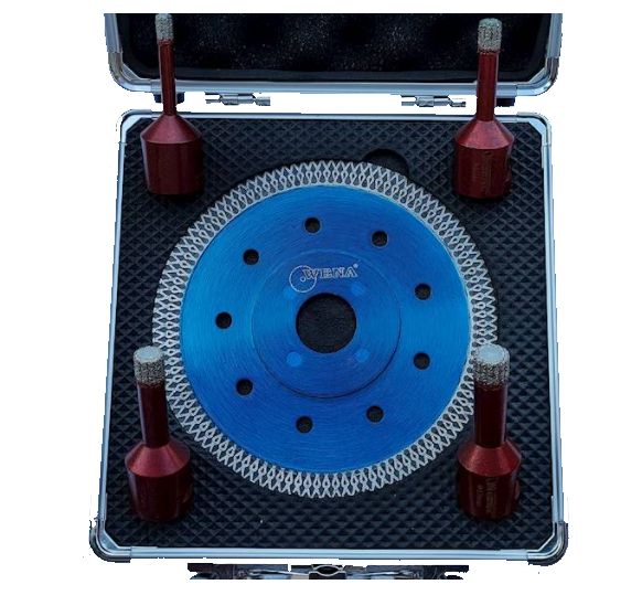 ZESTAW KORONEK 6,8,10,12 + TARCZA 125 MM WENA