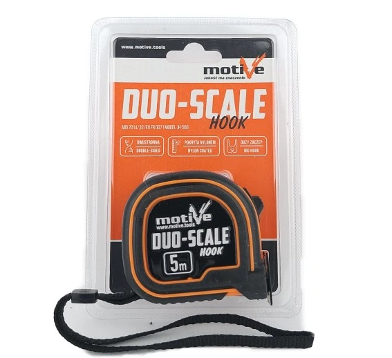 MIARKA ZWIJANA DUO-SCALE 5M MOTIVE HOOK