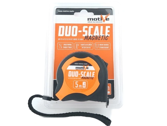 MIARKA ZWIJANA DUO-SCALE 5M MOTIVE MAGNETIC