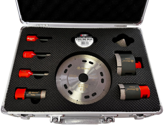 ZESTAW OTWORNIC 9 EL.+TARCZA+FREZ+WOSK WTASM09A