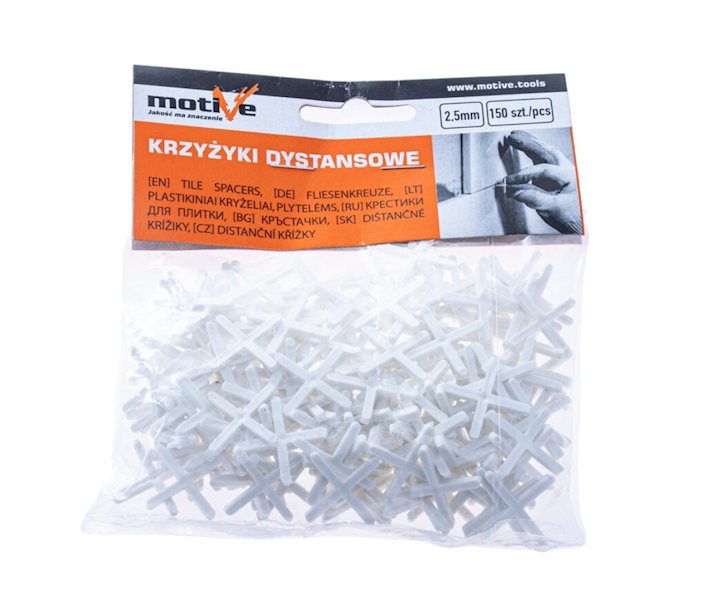 KRZYŻYKI DYSTANSOWE DO GLAZURY 2,5MM