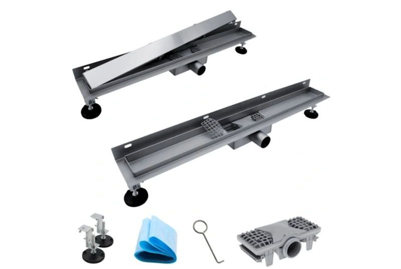 ODPŁYW LINIOWY PRZYŚCIENNY 2w1 POD PŁYTKĘ 700mm