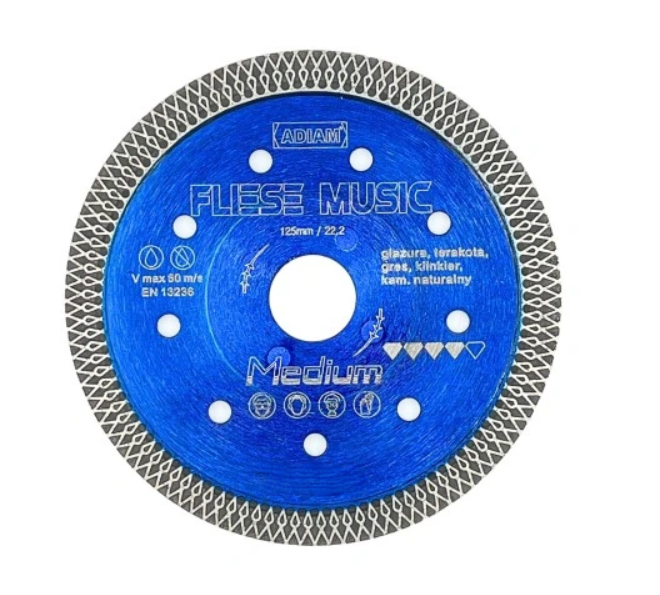 TARCZA FLIESE MUSIC 125MM ADIAM