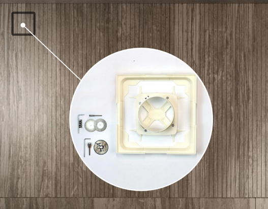 UKRYTY WENTYLATOR ŁAZIENKOWY 100MM