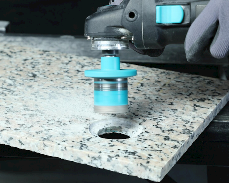 OTWORNICA DIAMENTOWA 40MM BIHUI Z KOŁNIERZEM