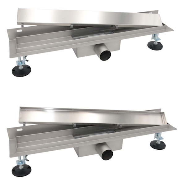 ODPŁYW LINIOWY PRZYŚCIENNY 2w1 POD PŁYTKĘ 800mm