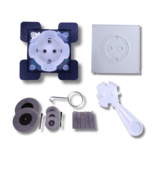 UKRYTE GNIAZDKO NADBLATOWE POJEDYŃCZE