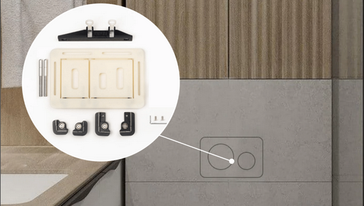 UKRYTY PRZYCISK SPŁUKUJĄCY EDPLIT UNI BEZ ZESTAWU 